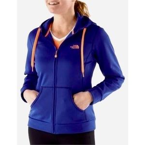 The North Face zip front hooded sweatshirt